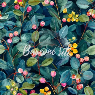 Teplákovina, Bobulky a zelené lístky (E)