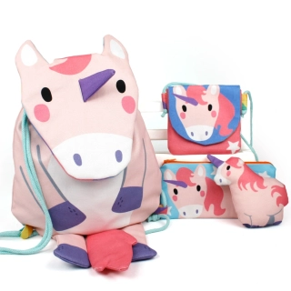 Panel na batoh Jednorožec, canvas (E)