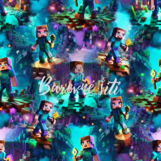 Zimní softshell Steve a Alex, Minecraft PŘEDOBJEDNÁVKA (P)