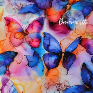 Úplet, Rozpití barevní motýlci (E) 1,70m/ks