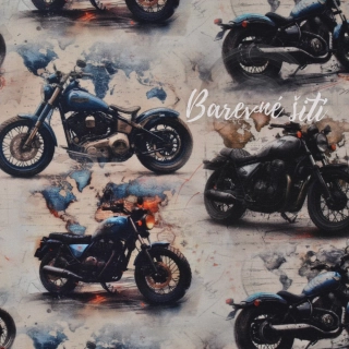 Úplet, Motorky krémová mapa (E) 1,30m/ks