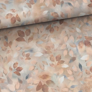 Teplákovina Hnědý podzim listy (E)