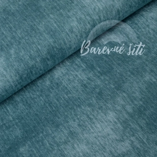 Teplákovina JEANS SMARAGD NEW (E) 0,41m/ks