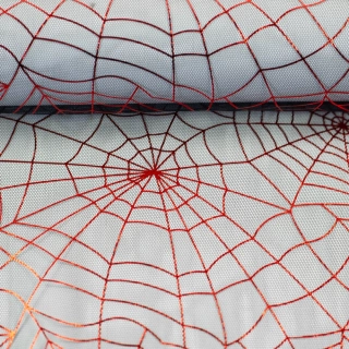 Tyl pavučina červená (E)