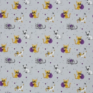 Úplet, Kočičky s klubíčky, srdíčka (E) 0,85m/ks