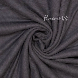 Hebká žebrovaná svetrovina Černá (E) 0,8m/ks