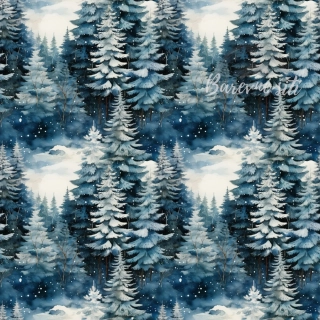 Úplet Zimní lesík (E) 1m/ks