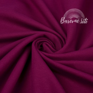 Teplákovina počesaná Premium Purpurová (E)