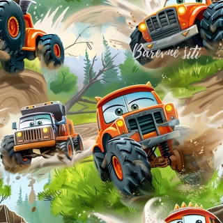 Úplet, Oranžové Monster Trucks (E)