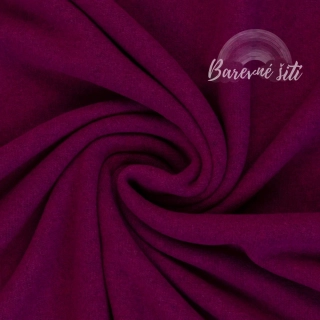 Hebká svetrovina počesaná Tmavá malina (E)