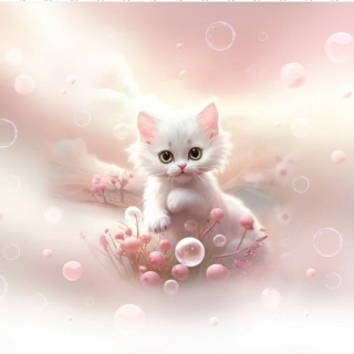 Teplákovina, Koťátko a bublinky,panel (E)