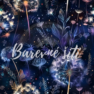 Úplet, Odkvetlé pampelišky na tmavě modré (E)