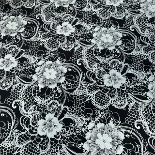 Úplet, Bílá krajka, Černý Premium (E)