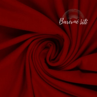 Nepočesaná teplákovina Tmavá červená 637 *NEW* 0,33m/ks *