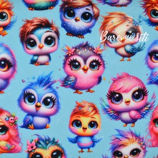 Zimní softshell Ptáčci krasavci (E) 1,20m/ks