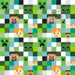 Jarní softshell Minecraft kostičky (E)