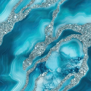 Venezia, Tyrkysovostříbřitý mramor (E)