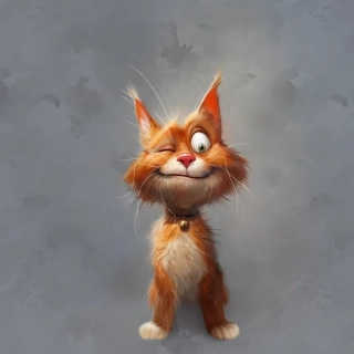 Úplet, Kočka s rolničkou, panel (E)