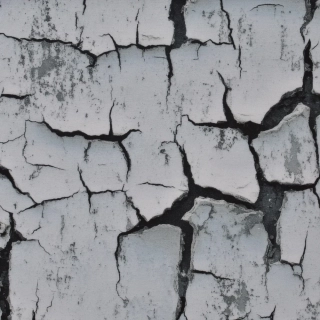 Teplákovina, Šedobílá popraskaná (E)