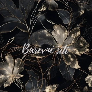 Venezia, Pavučinkove květy na černé (E)