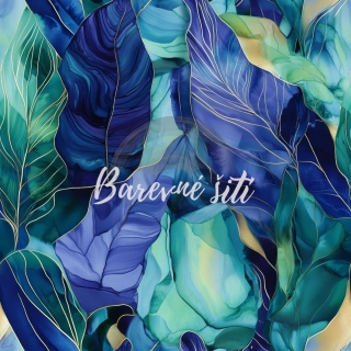 Silky, Modrozelené tropické listy (E)