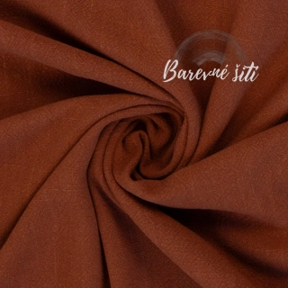 Viskoza se lnem Terracotta (E)