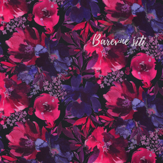 Viskoza, Růžovofialové květy 180g (E)