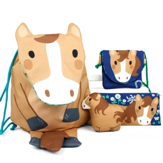 Panel na batoh Kůň, canvas (E) II. jakost