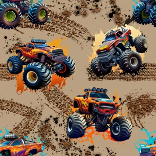 Zimní softshell MonsterTruck na hnědé PŘEDOBJEDNÁVKA (P)