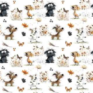 Teplákovina, Roztomilí pejsci na bílé (E)