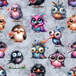 Úplet, Ptáčci všeho druhu, šedá (E)