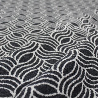 Merino Vlnky grafit a krém (E)