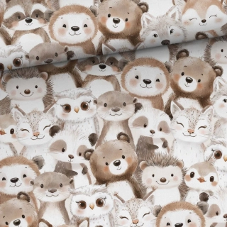 Teplákovina, Hnědobílá lesní zvířátka (E)