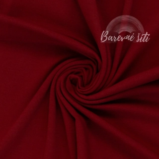 Bavlněný úplet Karmínová 338 *LIMITKA* (E)