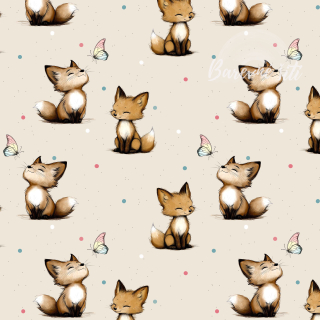 Teplákovina, Lištičky s přivřenýma očima na krémové (E)