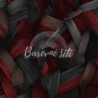 Teplákovina, Šedočervená čárkovaná (E) 1,20m/ks