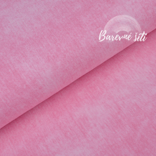 Teplákovina JEANS BABY RŮŽOVÁ (E)