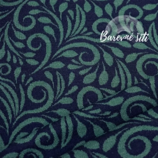 Merino Paisley Petrolej (E) 0,35m/ks