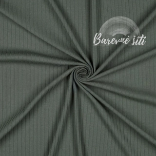 Žebrovaný úplet Amy, Olivová (E)