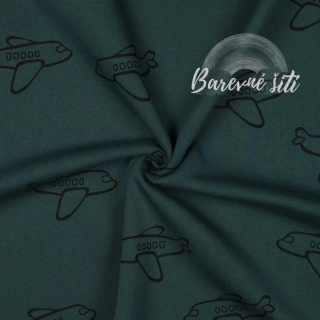 Teplákovina počesaná, Letadla zelená (E)