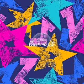 Alpina Růžové, modré a žluté hvězdy (E)