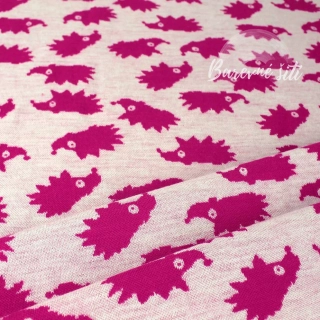 Merino Ježeček růžová a krém (E)