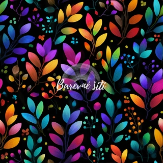 Úplet, Barevné lístečky na černé (E)