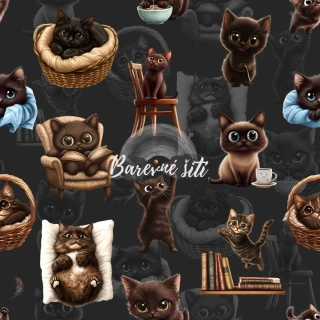 Úplet, Domácí kočky na černé (E)