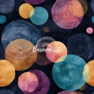 Teplákovina, Barevné kruhy na tmavé (E)