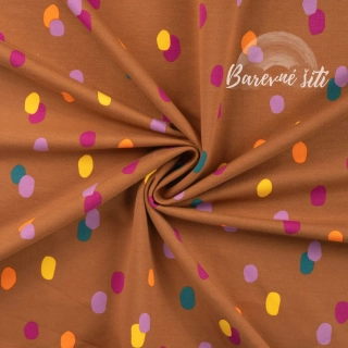 Teplákovina Konfety  na karamelu (E)