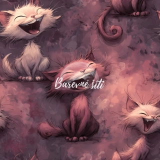 Úplet, Smějící se kočky na vínovohnědé (E)