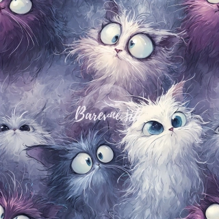 Úplet, Rozcuchané fialovobílé kočky (E)