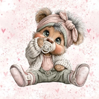 Teplákovina, Medvídek s dudlíkem, panel (E)