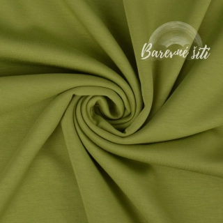 Teplákovina MÁSLOVÁ Olivová 260g (E)